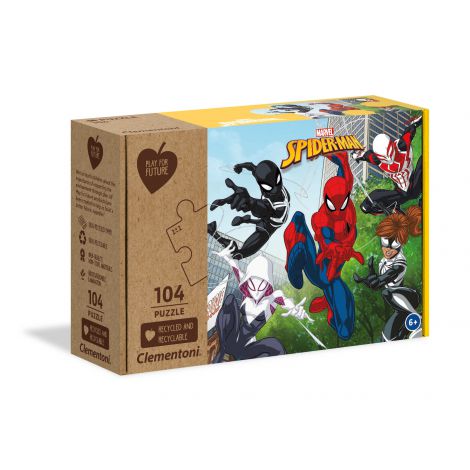 Puzzle Clementoni 104el Play For Future Marvel Spiderman